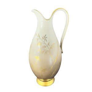 Antique‎ Johann Seltmann Vohenstrauss Bavaria Porcelain Jug Pitcher Vase Signed
